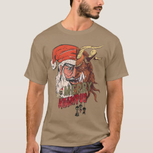 T-shirt Krampusnacht Merry Krampus et Père Noël Horror Chr