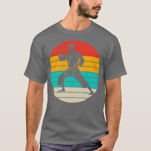 T-shirt Krate Fighter Vintage Karateka Sunset MIXED MARTIA