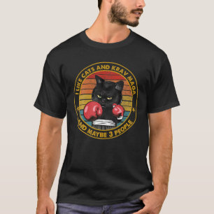 T-shirt Krav Maga Cat Tee Martial Arts Israël Force de déf