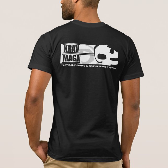 T-shirt Krav Maga : Grand dos de crâne (Dos)