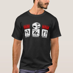 T-shirt Krav Maga - petites icônes 3D