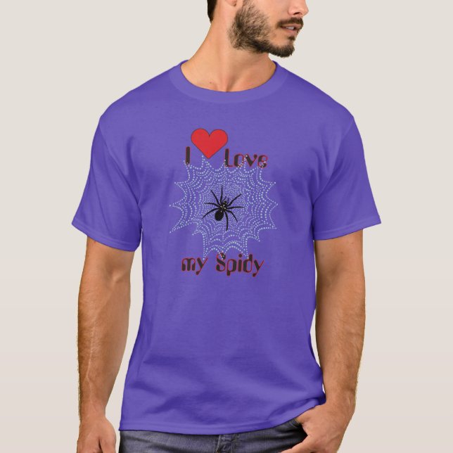 T-shirt Kreuzspinne im Netz (Devant)