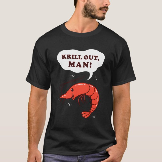 T-shirt Krill Out Krill Pun crevettes (Devant)