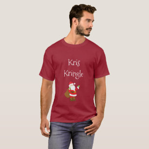 T-shirt Kris Kringle alias Santa Claus Texte personnalisé