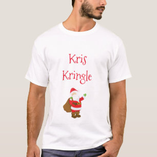 T-shirt Kris Kringle alias Santa Claus Texte personnalisé