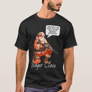 T-shirt Kris Kringle Festive Chasse Xmas Santa Claus Camo
