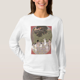 T-shirt Krishna avec les vêtements des filles de vache,