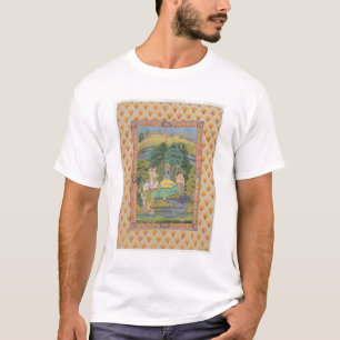 T-shirt Krishna et le Gopis (gouache sur le papier)