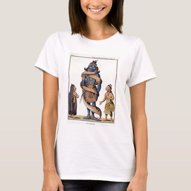 T-shirt Krishna serrée par le serpent Kaliya, de 'Voya (Devant)