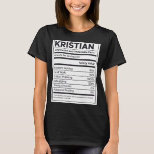 T-shirt Kristian Nutrition Information Problème Résoudre H