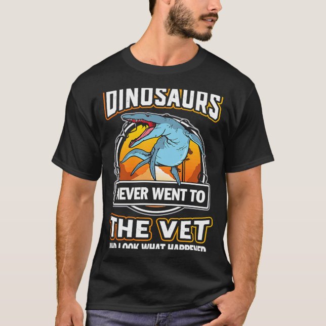 T-shirt Kronosaurus Dinosaures N'Est Jamais Allé À Vet Vet (Devant)