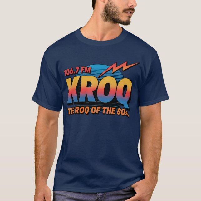 T-shirt KROQ vintage 106,7 Californie (Devant)
