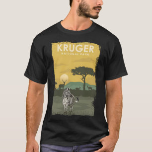 T-shirt Kruger National Park Affiche de voyage Afrique du 