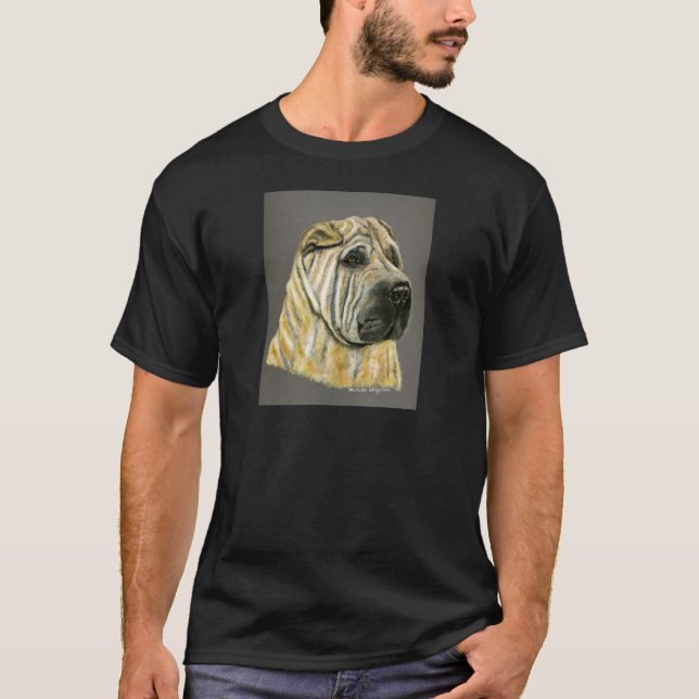 T-shirt Kruger - Shar Pei Chien Art (Devant)