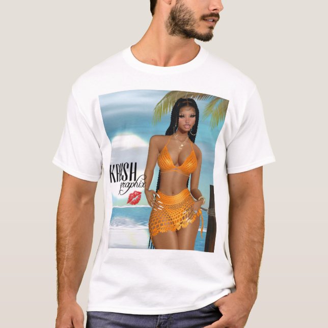 T-shirt Krush Graphix par Ahsek Novel Shirt 12 (Devant)
