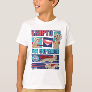 T-shirt Krypto Les Panneaux De Bande Dessinée Super Chien