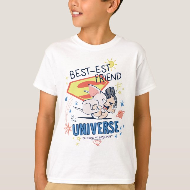 T-shirt Krypto & Superman : meilleur ami dans l'univers (Devant)