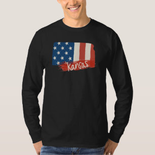 T-shirt Ks Kansas Cute Pour Son État Description Abréviati