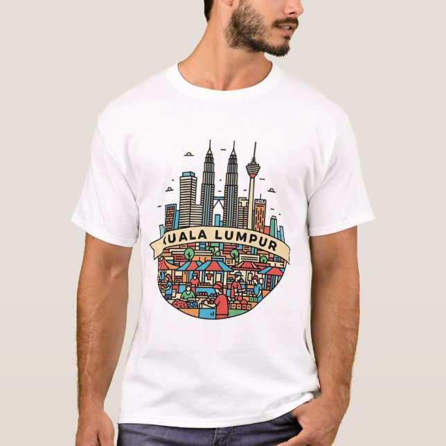 T-SHIRT KUALA LUMPUR, MALAISIE (Devant)