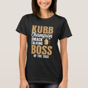 T-shirt Kubb Champion Viking Joueur d'échecs Joueur Jeu