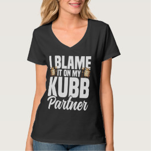 T-shirt Kubb King Viking Échecs Légende Jeu de pelouse Kub