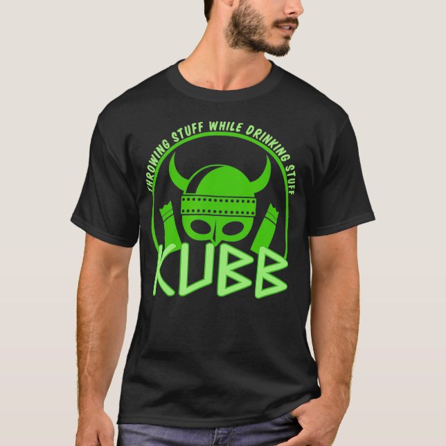 T-shirt Kubb Viking Chess and Party Venin Idea (Devant)