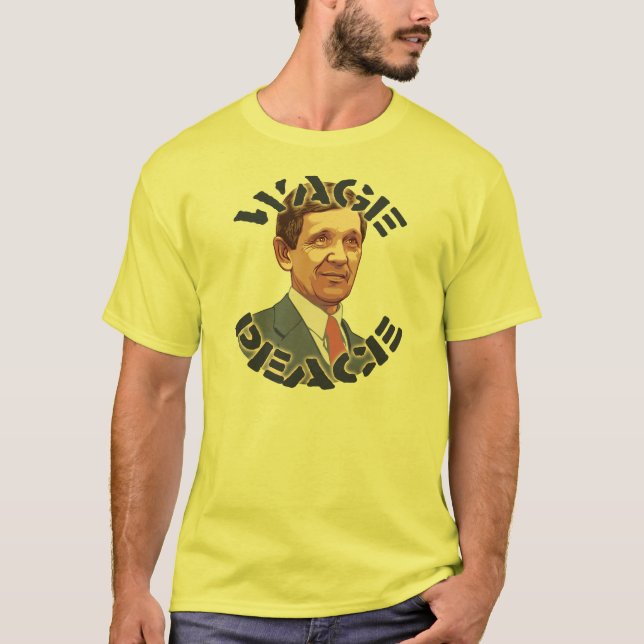 T-shirt Kucinich - paix de salaire (Devant)