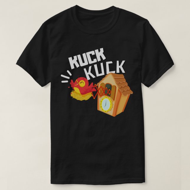 T-shirt Kuck Kuck Schwarzwald Uhr Lustiges Schwaben Motiv (Design devant)