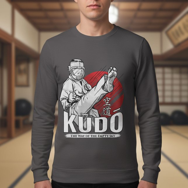 T-shirt Kudo Martial Art - Fighter and Kanji Design (Créateur téléchargé)