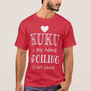 T-shirt Kuku Est Mon Nom Hawaii Grand-mère Hawaïenne rétro