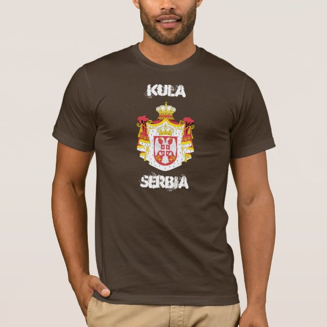 T-shirt Kula, Serbie avec armoiries (Devant)