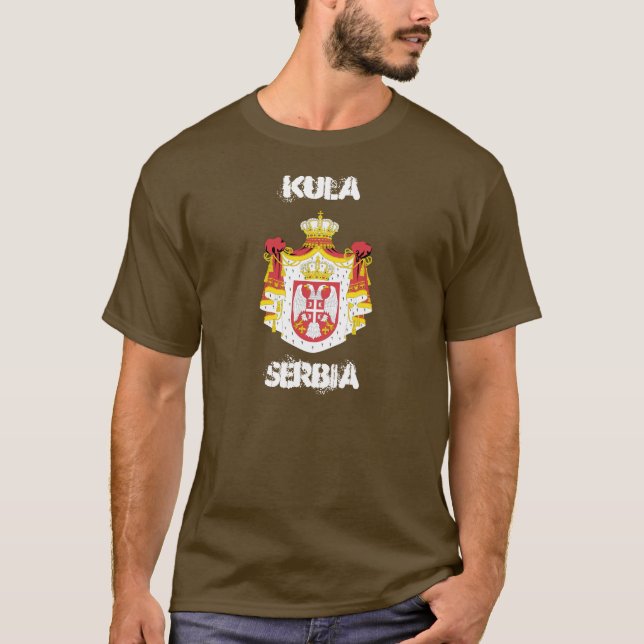 T-shirt Kula, Serbie avec armoiries (Devant)