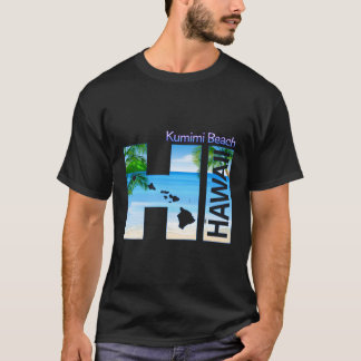 T-shirt Kumimi Beach Hi Hawaii Aloha State Vacances