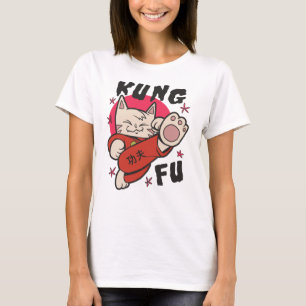 T-shirt Kung Fu Cat