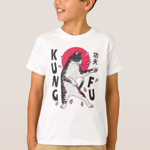 T-shirt Kung Fu Cat