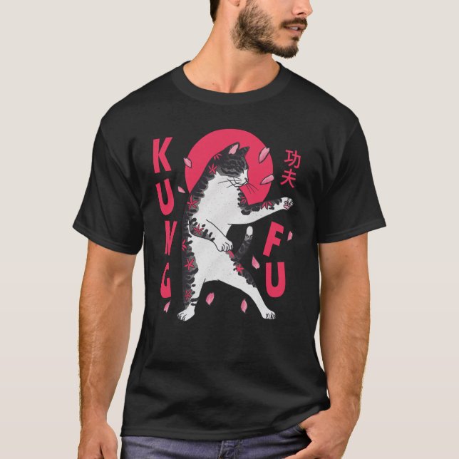 T-shirt Kung Fu Cat (Devant)
