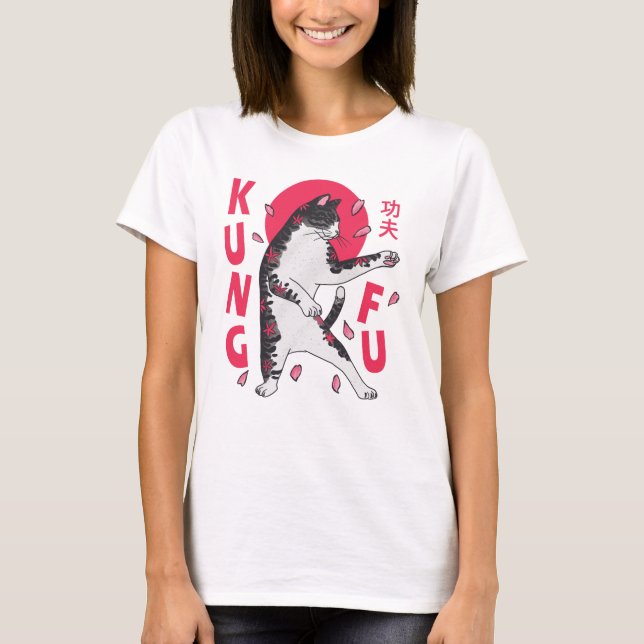 T-shirt Kung Fu Cat (Devant)