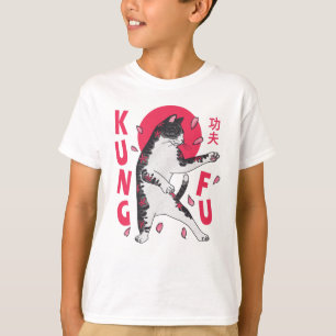 T-shirt Kung Fu Cat