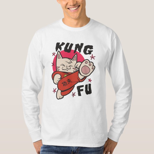 T-shirt Kung Fu Cat (Devant)
