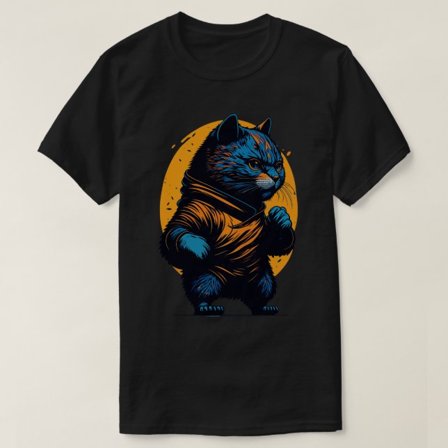 T-shirt Kung Fu Cat (Design devant)