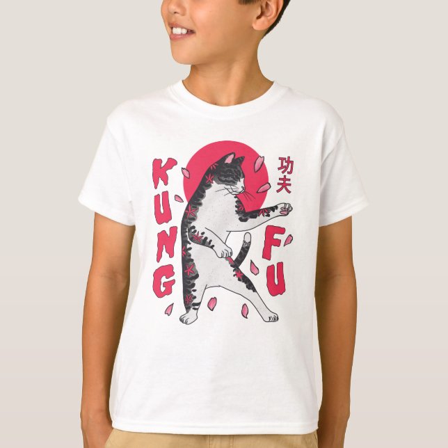 T-shirt Kung Fu Cat (Devant)