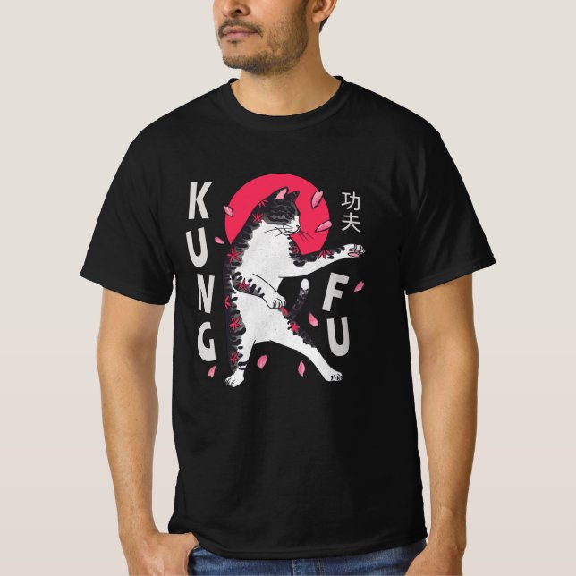 T-shirt Kung Fu Cat (Devant)