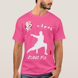 T-shirt Kung Fu Design Débutant. Calligraphe chinois Kung 