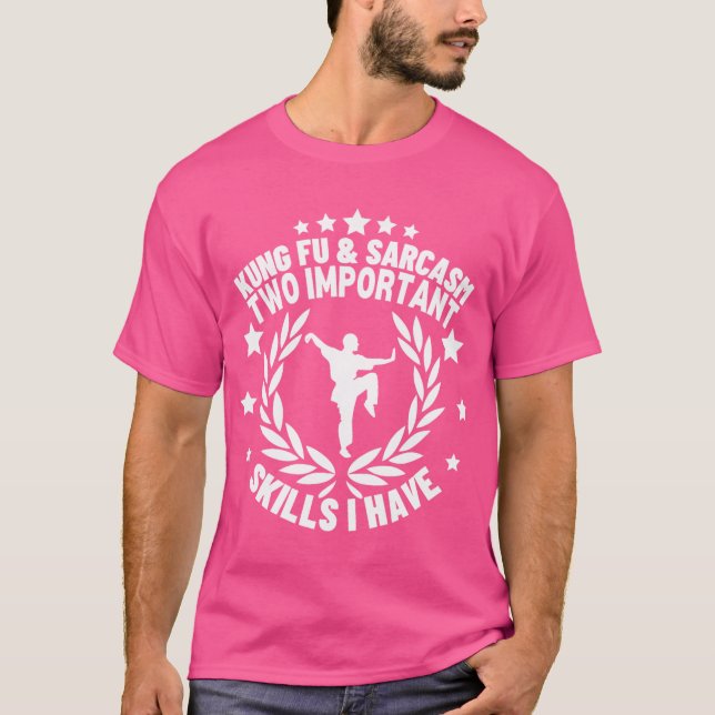 T-shirt Kung Fu Et Sarcasm Funny Kung Fu (Devant)