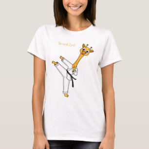 T-shirt Kung Fu giraffe