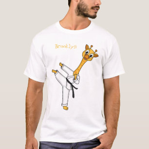 T-shirt Kung Fu giraffe