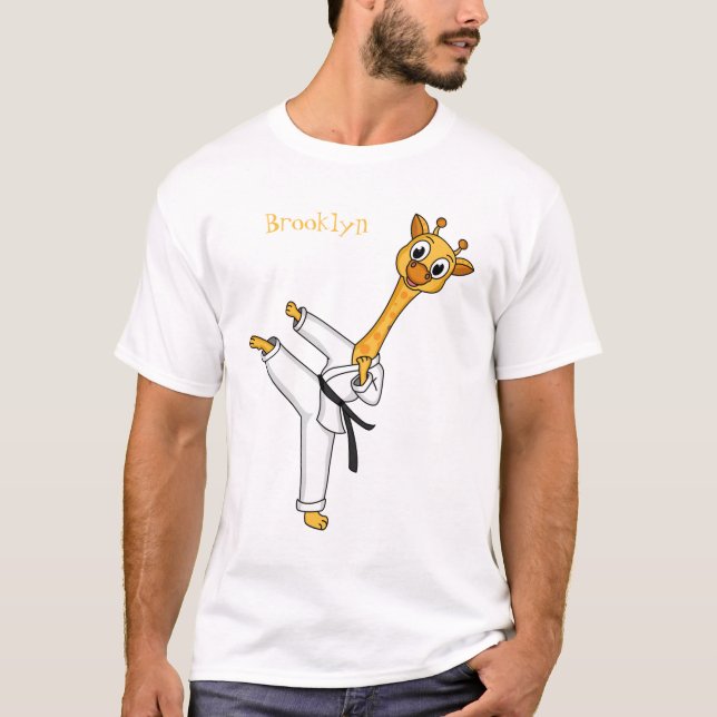 T-shirt Kung Fu giraffe (Devant)