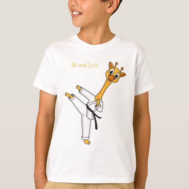 T-shirt Kung Fu giraffe (Devant)