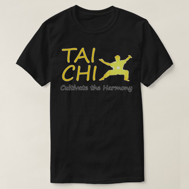 T-shirt Kung Fu Japan Martial Arts Tai Chi Zen Cadeau (Design devant)