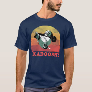 T-shirt Kung Fu Panda ash Circle Portrait vintage